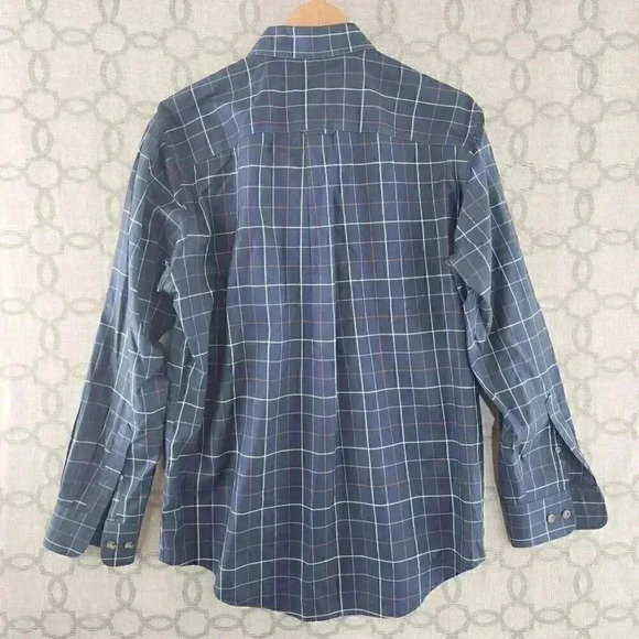 Cabela's Blue Plaid Button Down Casual Men's Shirt M - Picture 2 of 6